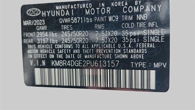 Photo of 2023 Hyper White Hyundai PALISADE