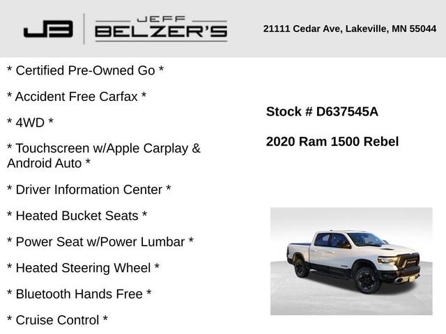 Photo of 2020 Bright White Clearcoat RAM 1500