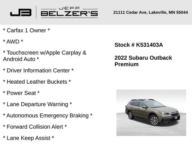 Photo of 2022 Autumn Green Metallic Subaru Outback
