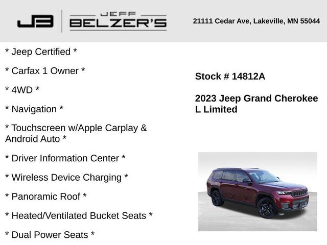 Photo of 2023 Velvet Red Pearlcoat Jeep Grand Cherokee L