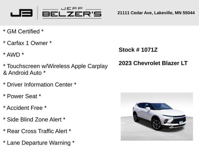 Photo of 2023 Iridescent Pearl Tricoat Chevrolet Blazer