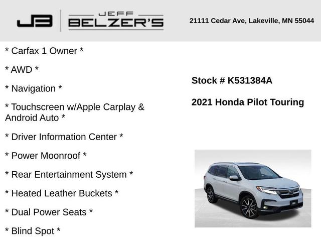 Photo of 2021 Platinum White Pearl Honda Pilot