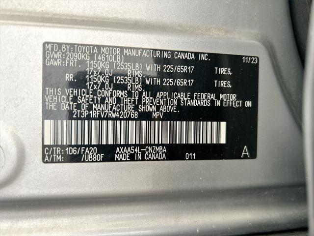 Photo of 2024 Silver Sky Metallic Toyota RAV4