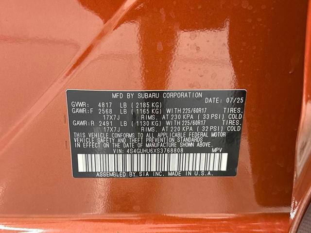 Photo of 2025 Sun Blaze Subaru Crosstrek
