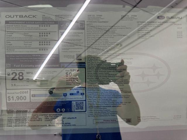 Photo of 2025 Crystal White Pearl Subaru Outback