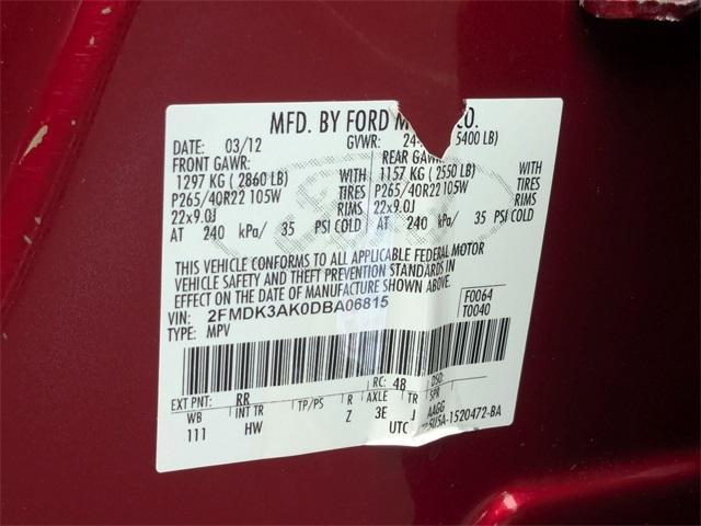 Photo of 2013 Ruby Red Metallic Ford Edge