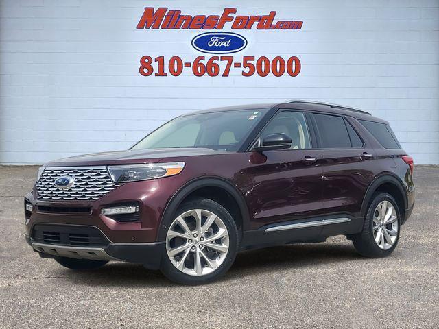 Photo of 2022 Burgundy Ford Explorer