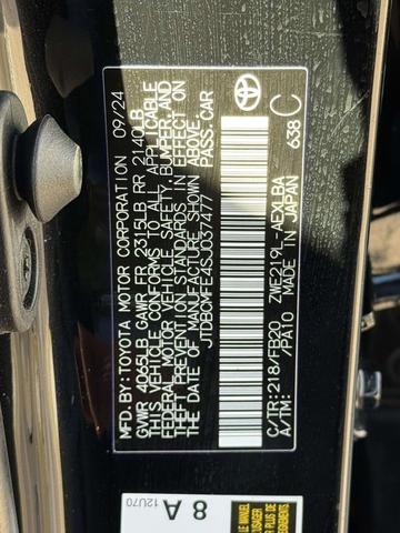 Photo of 2025 Midnight Black Metallic Toyota Corolla Hybrid