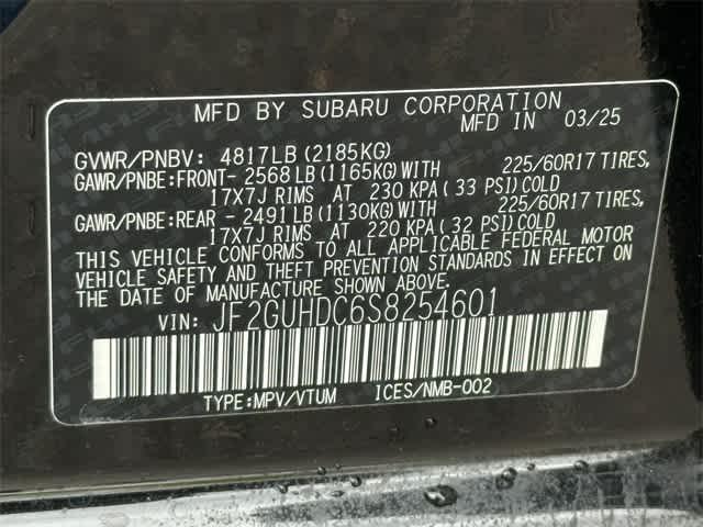 Photo of 2025 Black Subaru Crosstrek