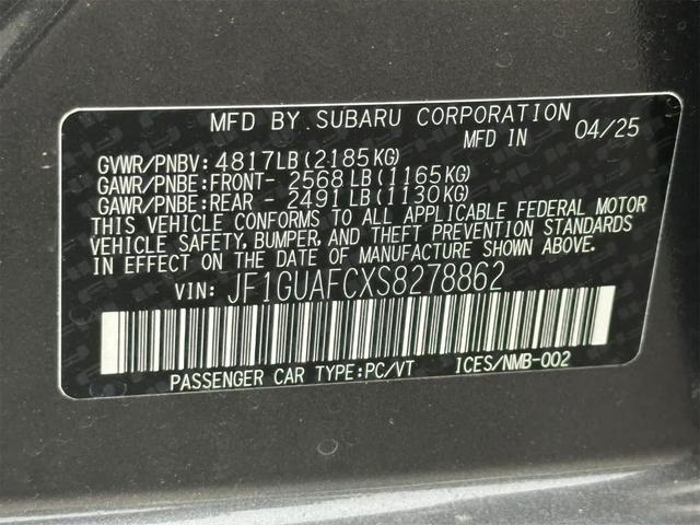 Photo of 2025 Magnetite Gray Metallic Subaru Impreza