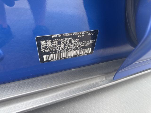Photo of 2022 WR Blue Pearl Subaru WRX