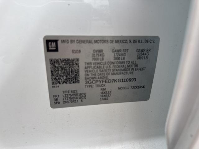 Photo of 2019 Summit White Chevrolet Silverado 1500
