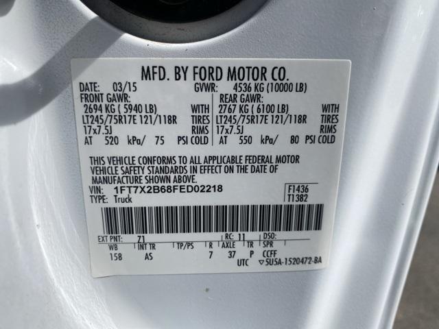 Photo of 2015 Oxford White Ford F-250