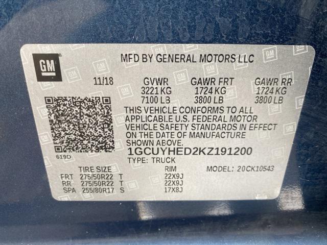Photo of 2019 Northsky Blue Metallic Chevrolet Silverado 1500