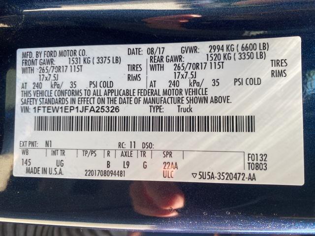 Photo of 2018 Blue Ford F-150
