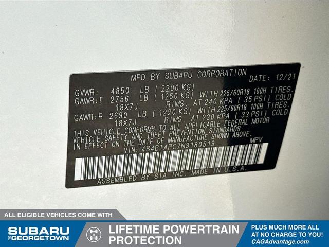 Photo of 2022 Crystal White Pearl Subaru Outback