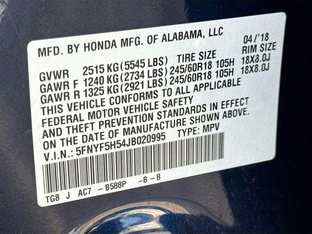 Photo of 2018 Black Honda Pilot