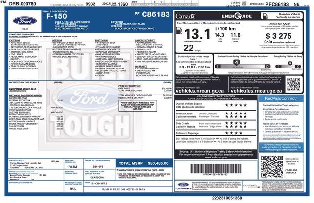 Photo of 2023 Agate Black Metallic Ford F-150