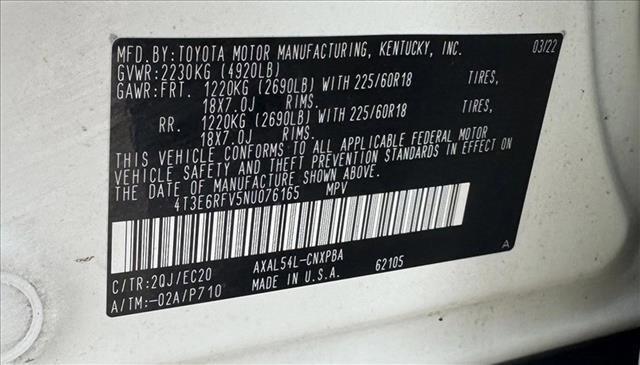 Photo of 2022 Blizzard Pearl/Midnight Black Metallic Toyota RAV4 Hybrid