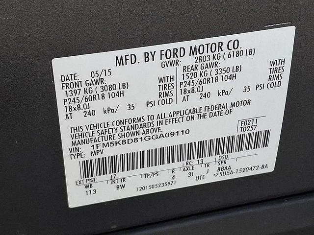 Photo of 2016 MAGNETIC METALLIC Ford Explorer