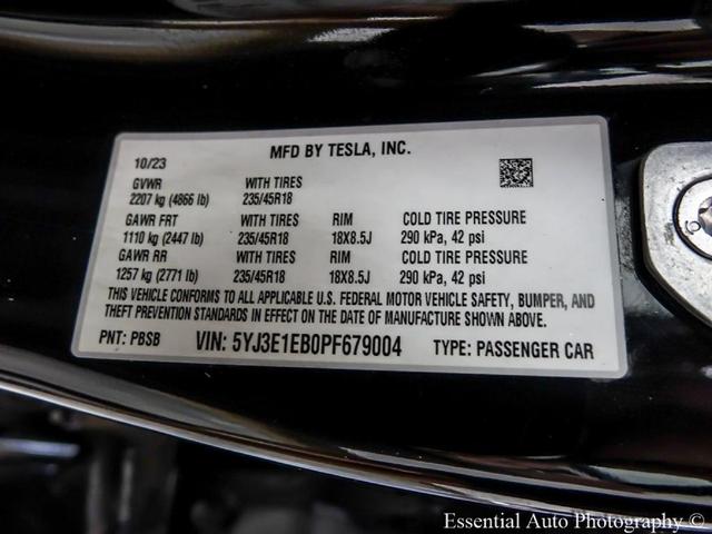 Photo of 2023 Black Tesla Model 3