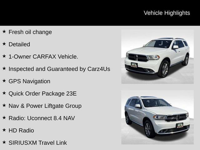 Photo of 2015 Bright White Clearcoat Dodge Durango