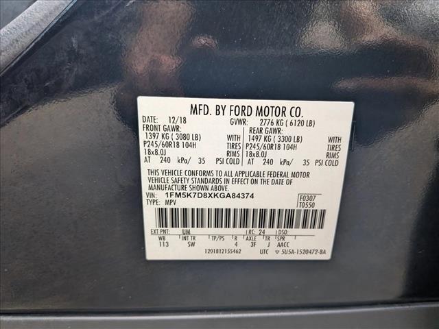 Photo of 2019 Agate Black Metallic Ford Explorer