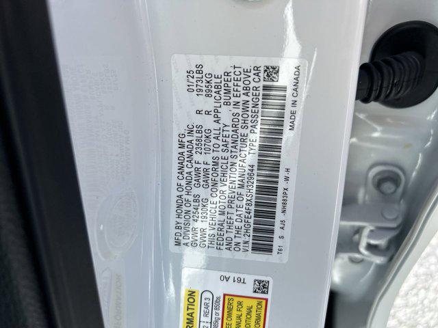Photo of 2025 Platinum White Pearl Honda Civic Hybrid