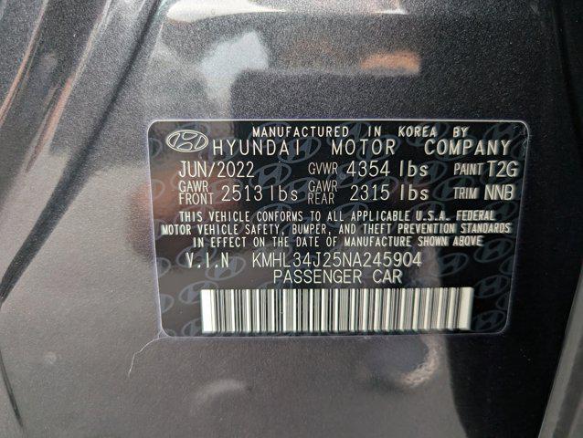 Photo of 2022 Portofino Gray Hyundai SONATA