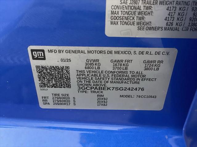 Photo of 2025 Riptide Blue Metallic Chevrolet Silverado 1500