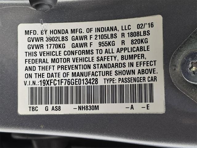 Photo of 2016 Lunar Silver Metallic Honda Civic