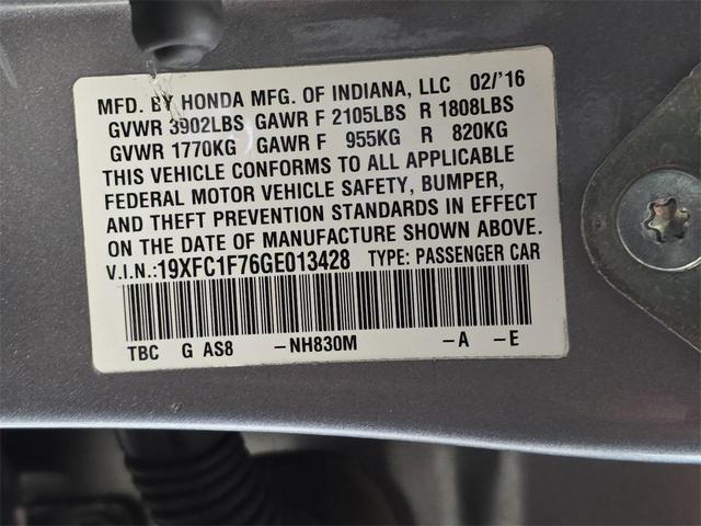 Photo of 2016 Lunar Silver Metallic Honda Civic