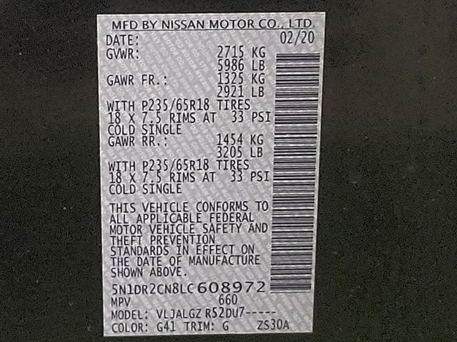 Photo of 2020 Magnetic Black Pearl Nissan Pathfinder