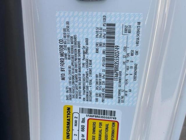 Photo of 2025 Oxford White Ford Mustang
