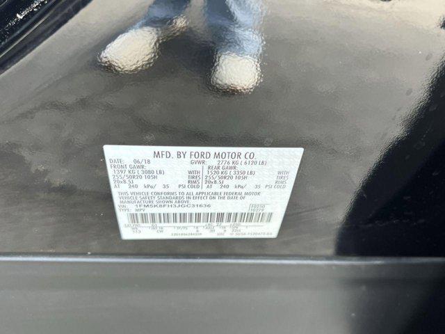 Photo of 2018 SHADOW BLACK Ford Explorer