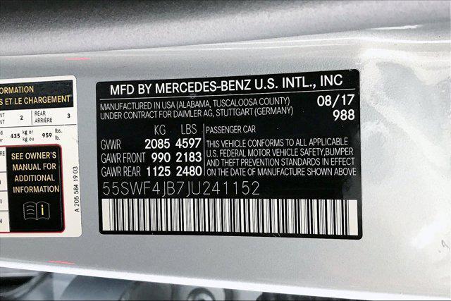 Photo of 2018 Silver Mercedes-Benz C-Class