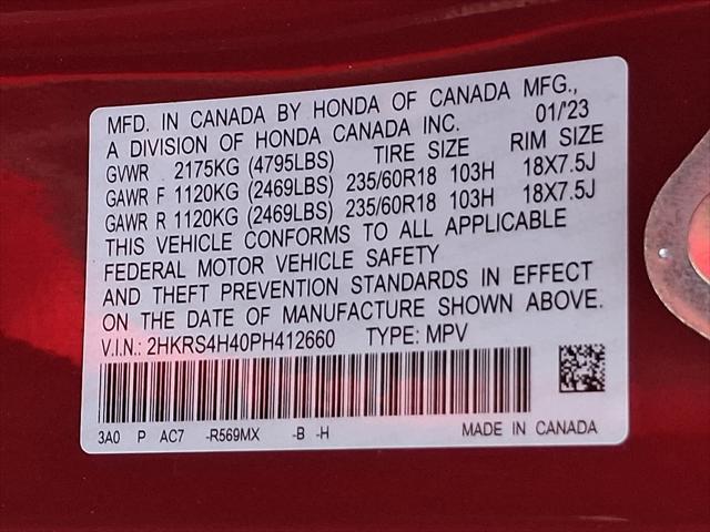 Photo of 2023 Radiant Red Metallic Honda CR-V
