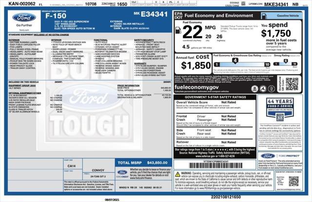 Photo of 2021 Iconic Silver Metallic Ford F-150