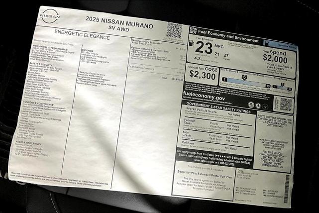 Photo of 2025 Black Nissan Murano