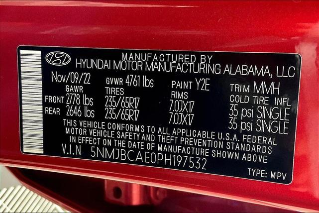 Photo of 2023 Calypso Red Hyundai TUCSON