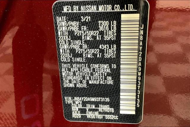 Photo of 2021 Coulis Red Nissan Armada