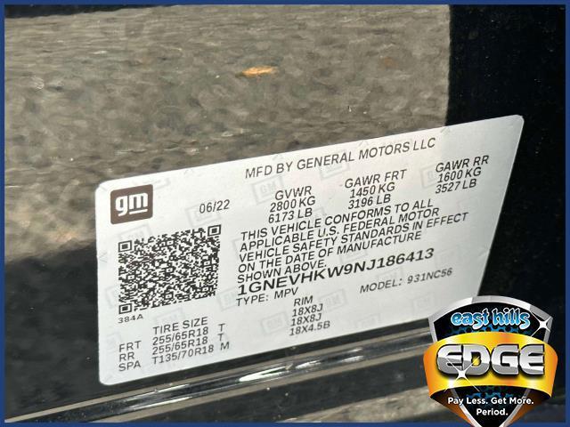 Photo of 2022 Mosaic Black Metallic Chevrolet Traverse