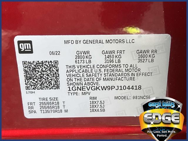 Photo of 2023 Radiant Red Chevrolet Traverse