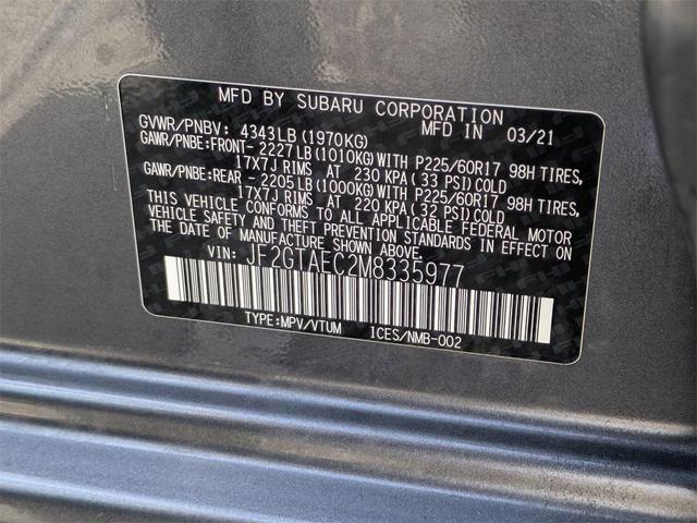 Photo of 2021 Magnetite Gray Metallic Subaru Crosstrek