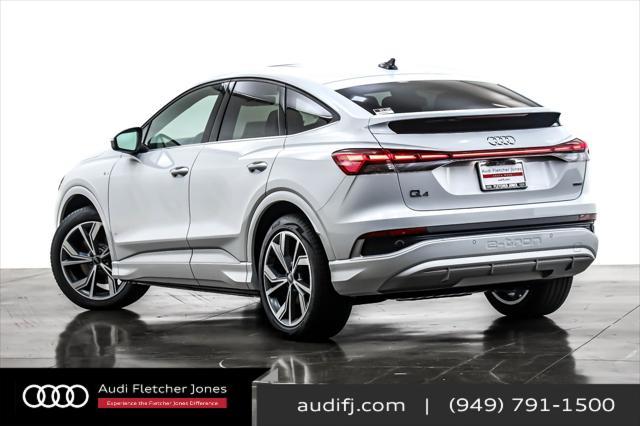 Photo of 2025 Glacier White Metallic Audi Q4 e-tron Sportback