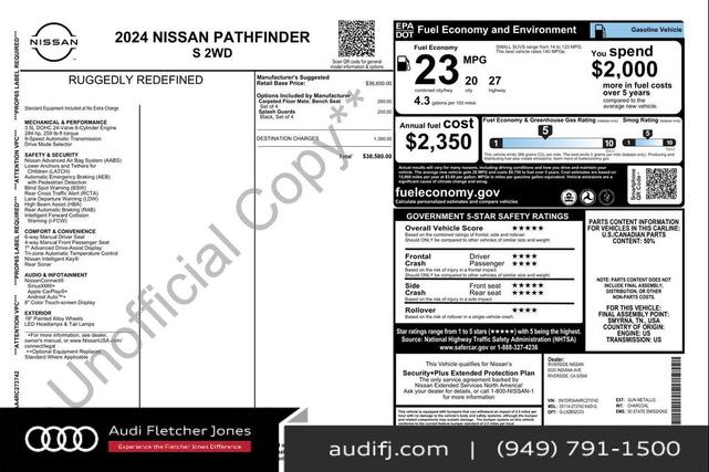Photo of 2024 Gun Metallic Nissan Pathfinder