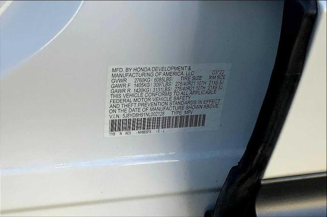 Photo of 2022 Platinum White Pearl Acura MDX