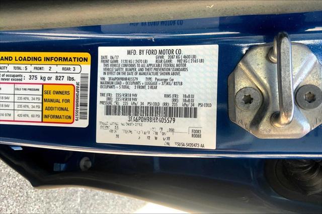 Photo of 2017 BLUE LIGHTNING Ford Fusion