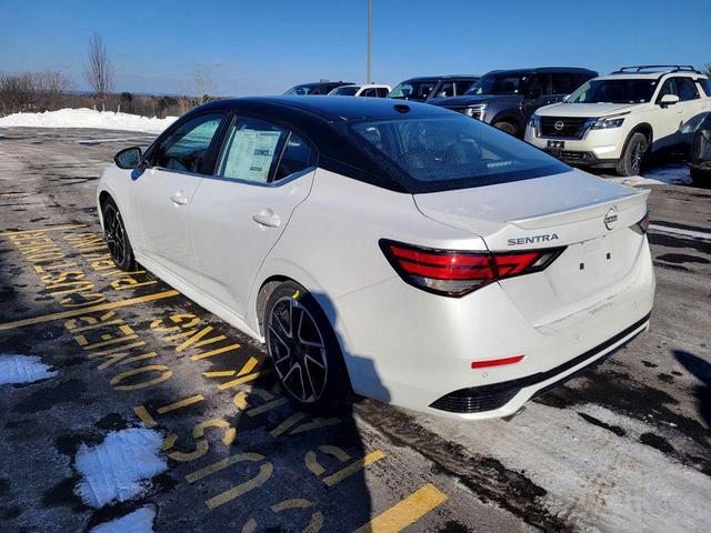 Photo of 2025 Aspen White Tricoat/Super Black Nissan Sentra