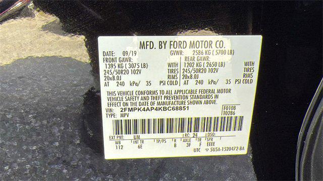 Photo of 2019 Agate Black Metallic Ford Edge